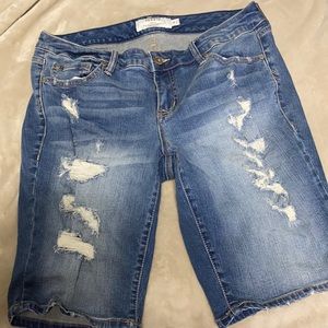 Torrid denim jegging shorts